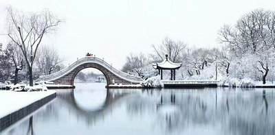 2018杭州西湖雪景